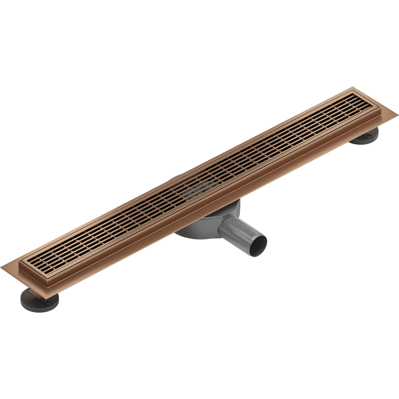 Mexen Flat 360° M33 linijinis besėlys sifonas 50 cm, šlifuotas varis - 1C33050-40