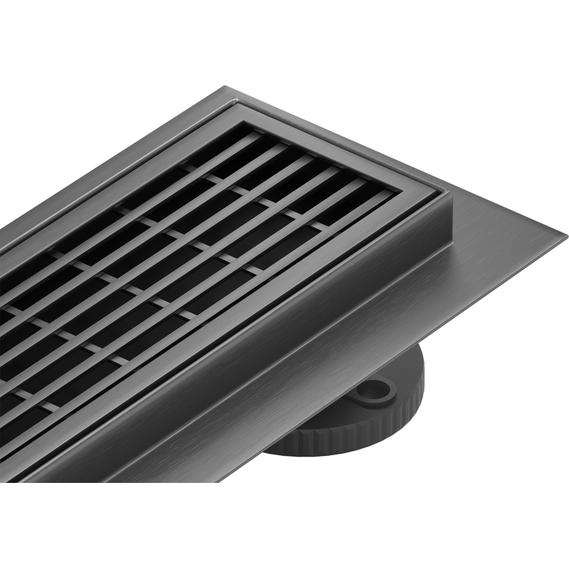 Mexen Flat 360° M33 paslankus linijinis drenažas 80 cm, šlifuotas pistoletinis pilkas - 1E33080-40