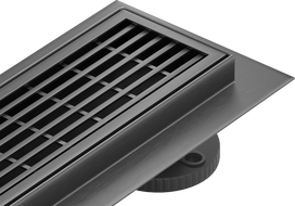 Mexen Flat 360° M33 linijinis grindų drenažas pasukamas 90 cm, gun gray šlifuotas - 1E33090-40