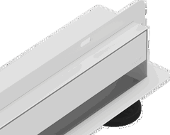 Mexen Flat Wall linijinis sieninis drenažas 2 viename, 50 cm, baltas - 1230050