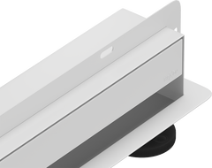 Mexen Flat Wall sieninis linijinis nutekėjimas 2in1 120 cm, baltas - 1230120