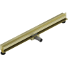 Mexen Flat Wall sieninis linijinis nutekėjimas 2w1 90 cm, auksinis šlifuotas - 1A30090