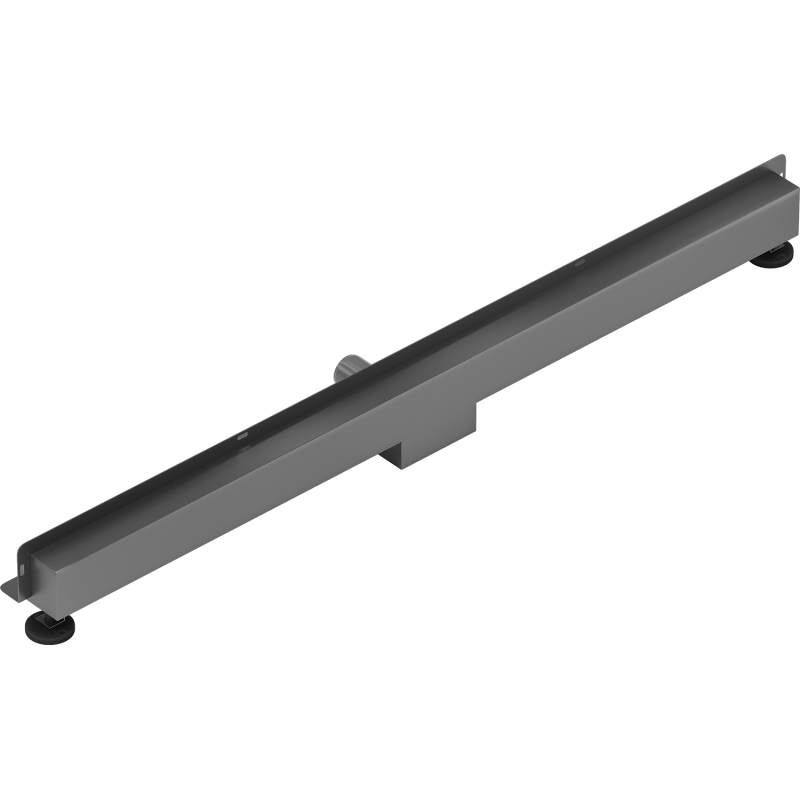 Mexen Flat Wall sieninis linijinis nutekėjimas 2 viename 120 cm, gun gray šlifuotas - 1E30120