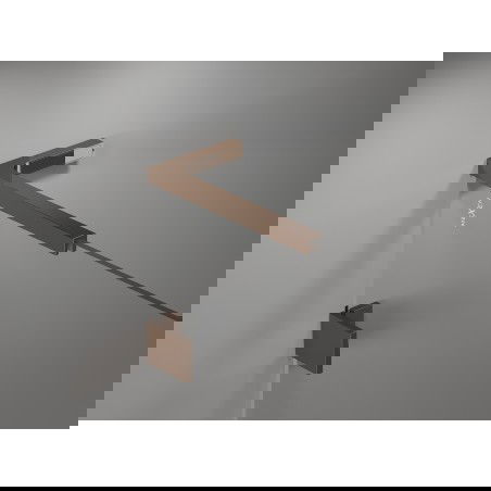 Mexen L formos atramų rinkinys durims ir dušo sienoms 6-8 mm, rožinis auksas - 830-12-60