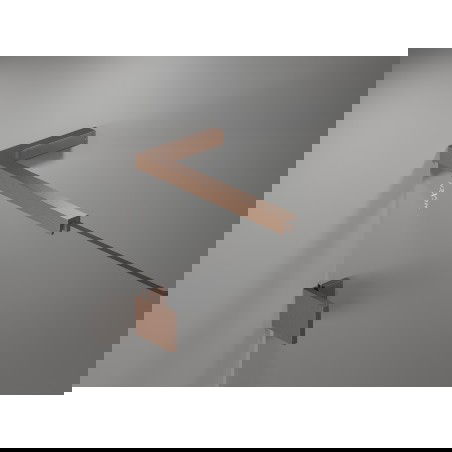 Mexen kampinių stabilizatorių L rinkinys dušo durims ir sienelėms 6-8 mm, šlifuotas varis - 830-12-65