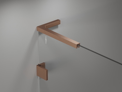 Mexen kampinių stabilizatorių L rinkinys dušo durims ir sienelėms 6-8 mm, šlifuotas varis - 830-12-65