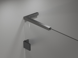 Mexen L formos laikiklių rinkinys durims ir dušo sienelėms 6-8 mm, ginklų pilka šukuota - 830-12-66