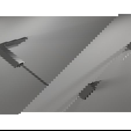 Mexen kampuočių L formos laikiklių komplektas dušo durims ir sienoms 6-8 mm, gun metal - 830-12-95