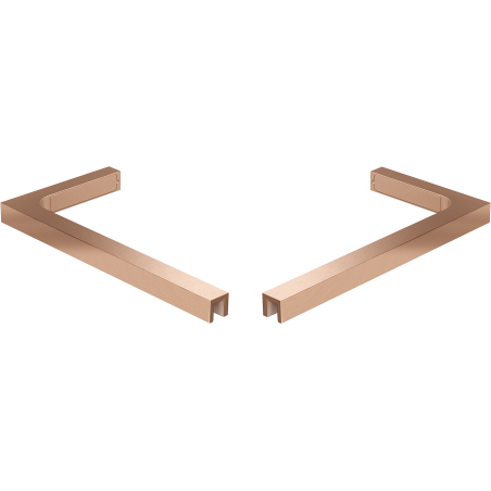 Mexen L formos kampinių atramų komplektas durims ir dušo sienelėms 6-8 mm, valcuotas varis - 830-12-65