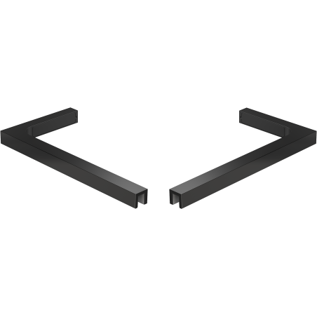 Mexen kampasinių atramų komplektas L dušo durims ir pertvaroms 6-8 mm, juodas - 830-12-70