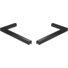 Mexen kampasinių atramų komplektas L dušo durims ir pertvaroms 6-8 mm, juodas - 830-12-70