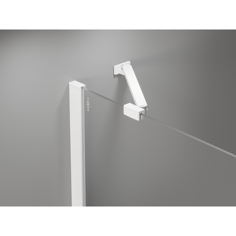 Mexen įstrižinė atrama dušo durims ir sienoms 6-8 mm, balta - 830-09-20