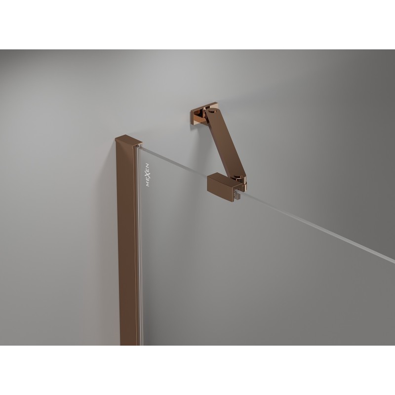 Mexen įstrižinis laikiklis durims ir dušo sienelėms 6-8 mm, rausvas auksas - 830-09-60