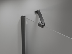 Mexen įstrižinis laikiklis dušo durims ir sienelėms 6-8 mm, šepetėto ginklas pilkas - 830-09-66