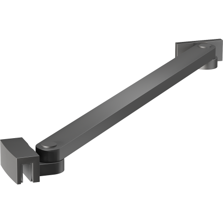 Mexen Uni-S įstrižas laikiklis 6-8 mm dušo durims ir pertvaroms, gun metal - 830-09-95