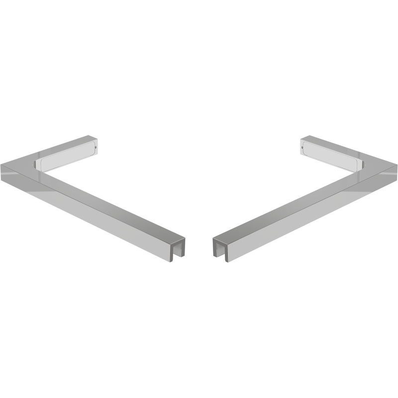 Mexen kampučių laikiklių rinkinys 10 mm dušo sienelėms, chromas - 800-07-01