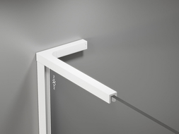 Mexen L formos laikiklių rinkinis dušo sienelėms 10 mm, baltas - 800-07-20