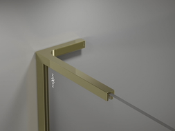 Mexen kampinių atramų rinkinys L tipo dušo sienelėms 10 mm, auksinis - 800-07-50