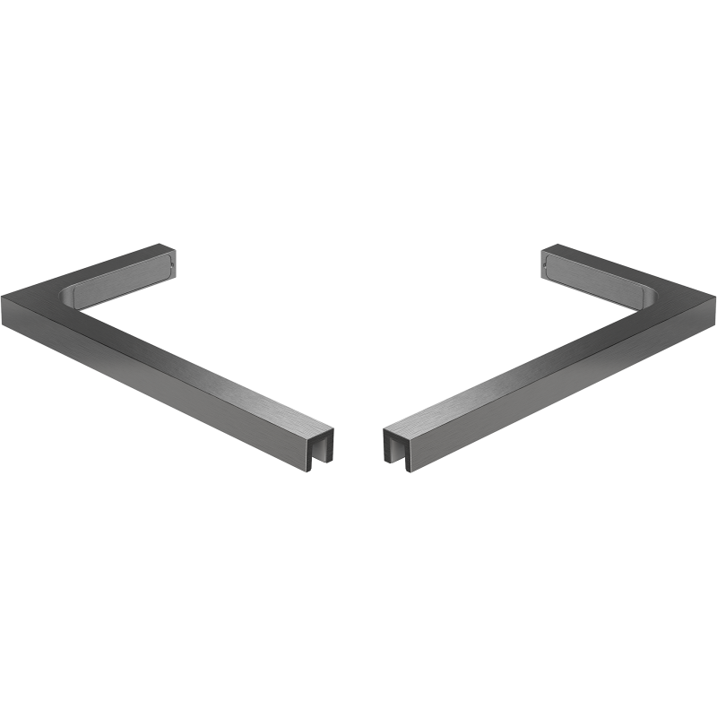 Mexen kampų stabilizatorių rinkinys L dušo pertvaroms 10 mm, matinė pistoletinė pilka - 800-07-66