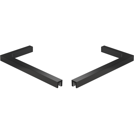 Mexen kampinių stabilizatorių rinkinys L dušo sienelėms 10 mm, juodas - 800-07-70