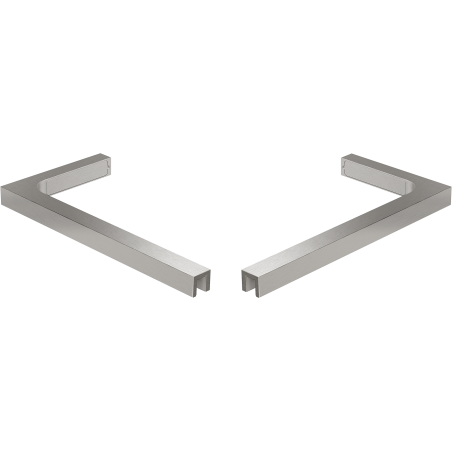 Mexen kampinis stabilizatorių rinkinys L formos dušo sienelėms 10 mm, šlifuotas nikelis - 800-07-97