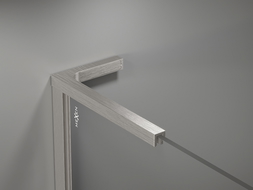 Mexen kampinis stabilizatorių rinkinys L formos dušo sienelėms 10 mm, šlifuotas nikelis - 800-07-97