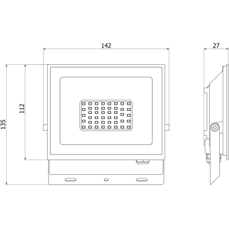 Mexen Luxpro+ LED prožektorius, 30W, Šalta - 6500K, 3300 lm, baltas - L231-030-65-20