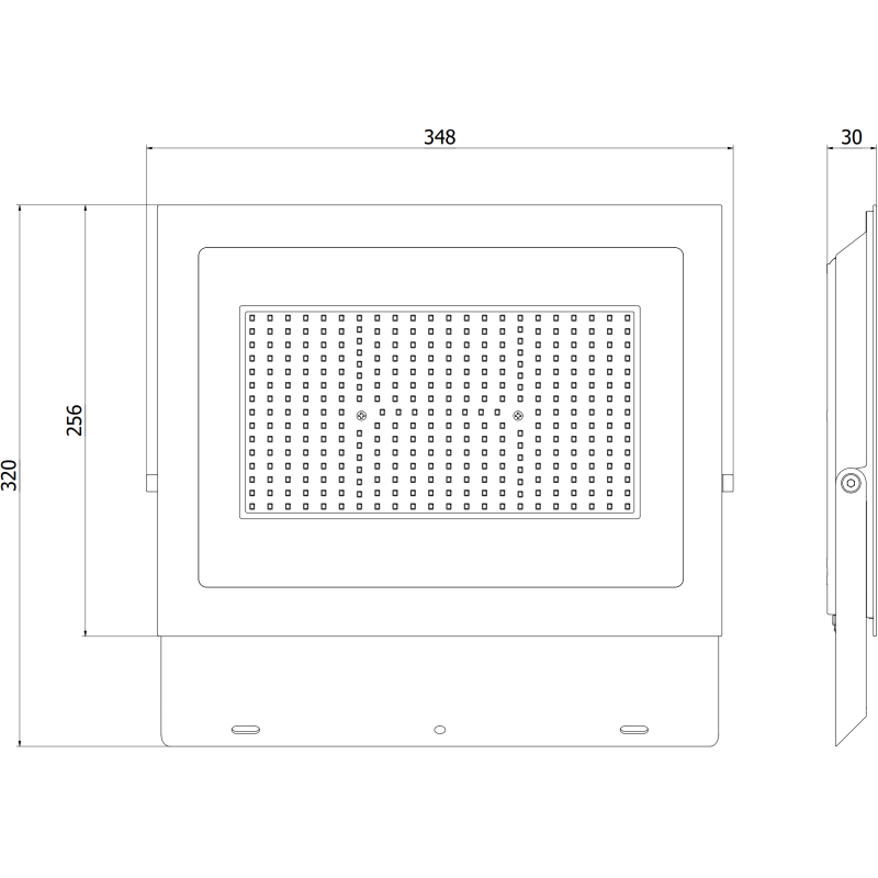 Mexen Luxpro+ LED prožektorius, 200W, Neutralus - 4000K, 22000 lm, juodas - L231-200-40-70
