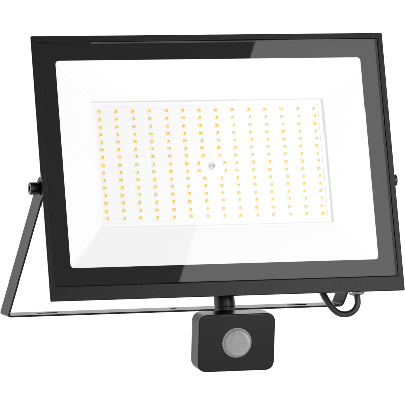 Mexen Luxpro LED prožektorius su judesio jutikliu, 150W, Šalta - 6500K, 13500 lm, juoda - L235-150-65-70