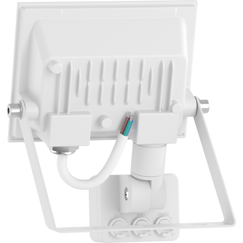 Mexen Luxpro+ LED prožektorius su judesio jutikliu, 10W, Neutrali - 4000K, 1100 lm, balta - L236-010-40-20