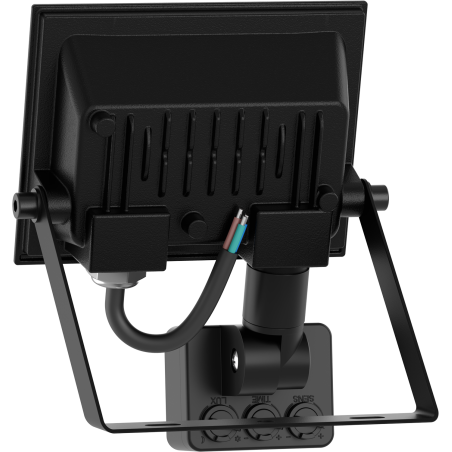 Mexen Luxpro+ LED prožektorius su judesio jutikliu, 10W, Šaltas - 6500K, 1100 lm, juodas - L236-010-65-70