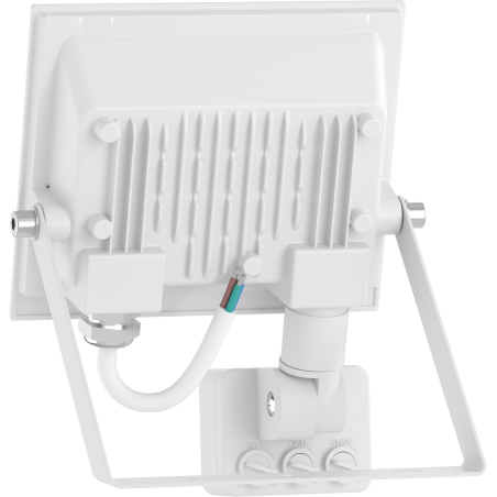 Mexen Luxpro+ LED prožektorius su judesio jutikliu, 20W, Šalta - 6500K, 2200 lm, baltas - L236-020-65-20