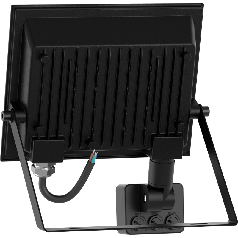 Mexen Luxpro+ LED prožektorius su judesio jutikliu, 30W, Neutrali - 4000K, 3300 lm, juodas - L236-030-40-70