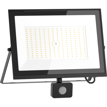 Mexen Luxpro+ LED prožektorius su judesio jutikliu, 150W, Šaltas - 6500K, 16500 lm, juodas - L236-150-65-70