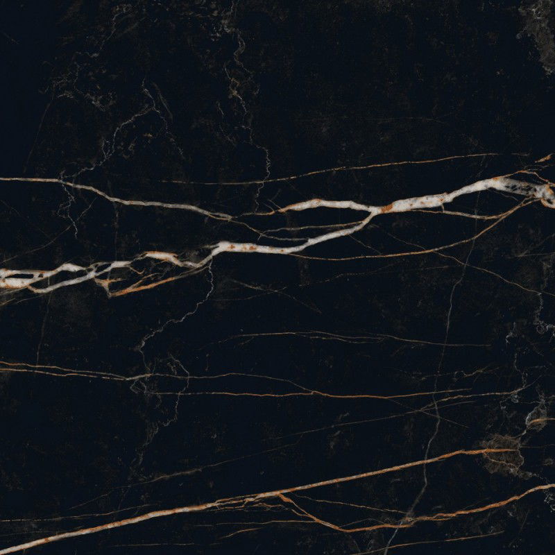 Mexen Flamingo Juoda glazūruota rektifikuota G1, grindų-sienų plytelė 60 x 60 cm, aukštas blizgesys - TL215-060-060-00