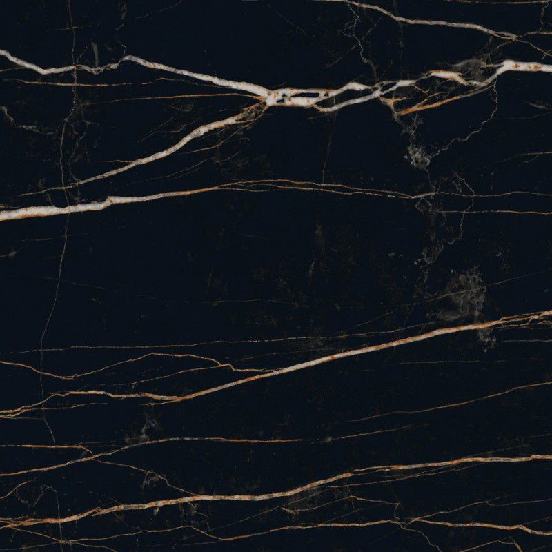 Mexen Flamingo Juoda glazūruota rektifikuota G1, grindų-sienų plytelė 60 x 60 cm, aukštas blizgesys - TL215-060-060-00