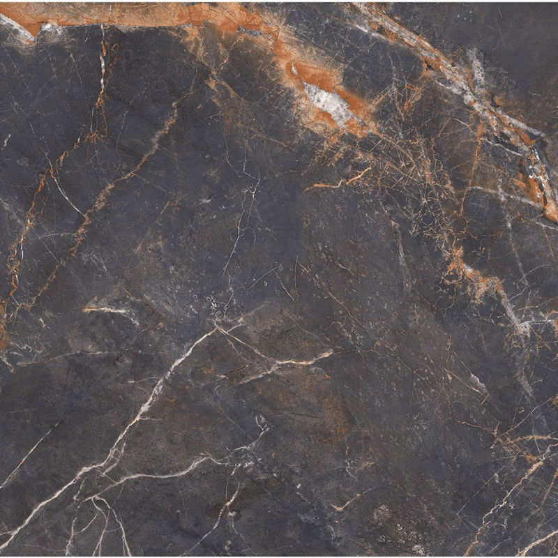 Mexen Visby Rektifikuotas juodas glazūruotas akmuo G1, 60 x 60 cm, reljefinės grindų ir sienų plytelės - TL428-060-060-02