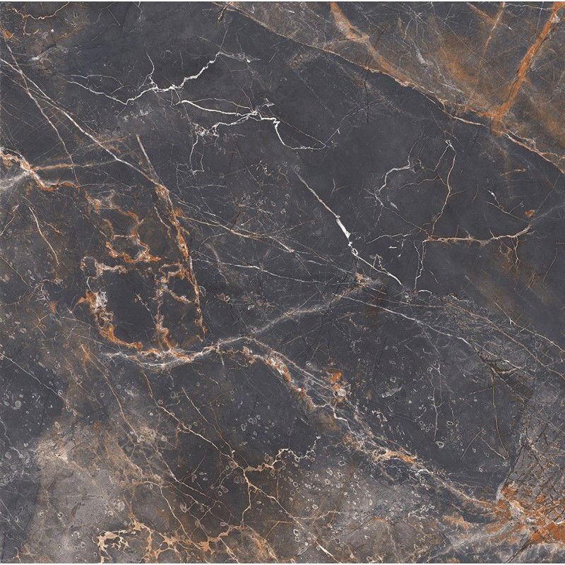 Mexen Visby Rektifikuotas juodas glazūruotas akmuo G1, 60 x 60 cm, reljefinės grindų ir sienų plytelės - TL428-060-060-02