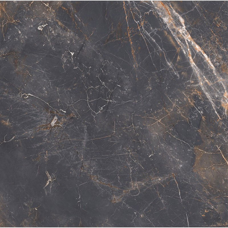 Mexen Visby Rektifikuotas juodas glazūruotas akmuo G1, 60 x 60 cm, reljefinės grindų ir sienų plytelės - TL428-060-060-02