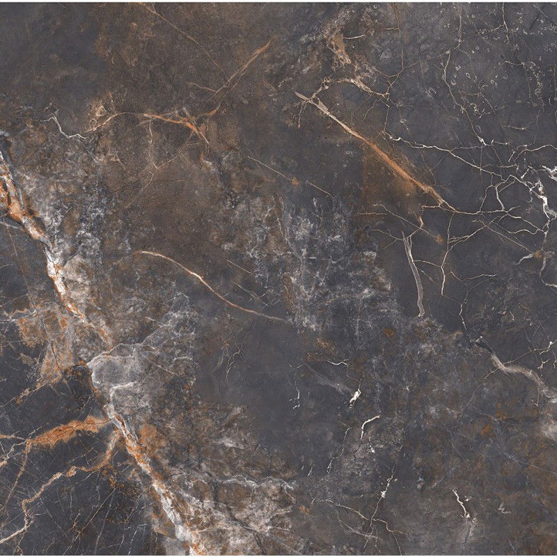 Mexen Visby Rektifikuotas juodas glazūruotas akmuo G1, 60 x 60 cm, reljefinės grindų ir sienų plytelės - TL428-060-060-02