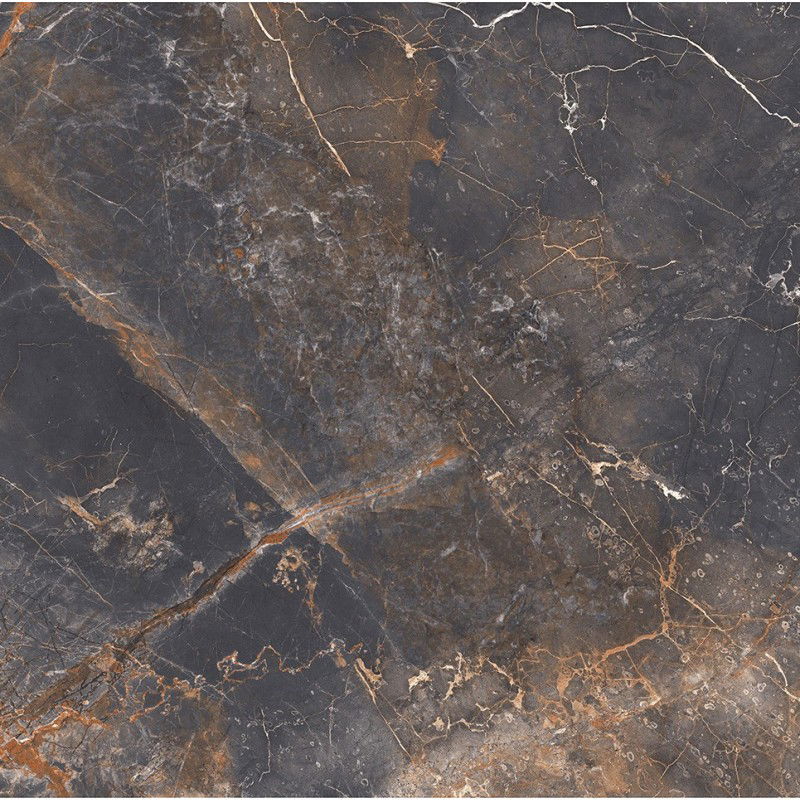 Mexen Visby Rektifikuotas juodas glazūruotas akmuo G1, 60 x 60 cm, reljefinės grindų ir sienų plytelės - TL428-060-060-02