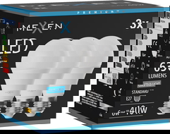 Mexen Nova 3x LED lemputė E27, A60, 6W, Šalta - 6500K, 630 lm - L100-E27-0665-01x03