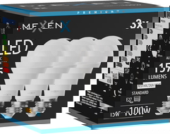 Mexen Nova 3x LED lemputė E27, A60, 15W, Neutrali - 4000K, 1575 lm - L100-E27-1540-01x03