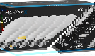 Mexen Nova 6x LED lemputė E27, A60, 7W, Šilta - 3000K, 735 lm - L100-E27-0730-01x06
