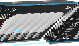 Mexen Nova 6x LED lemputė E27, A60, 8W, Šaltai - 6500K, 840 lm - L100-E27-0865-01x06