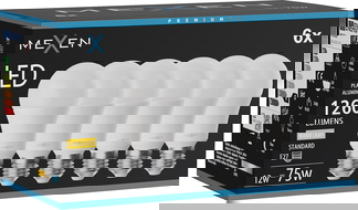 Mexen Nova 6x LED Lemputė E27, A60, 12W, Šilta - 3000K, 1260 lm - L100-E27-1230-01x06