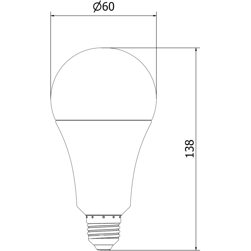 Mexen Nova 6x LED lemputė E27, A70, 18W, Šilta - 3000K, 1890 lm - L100-E27-1830-01x06