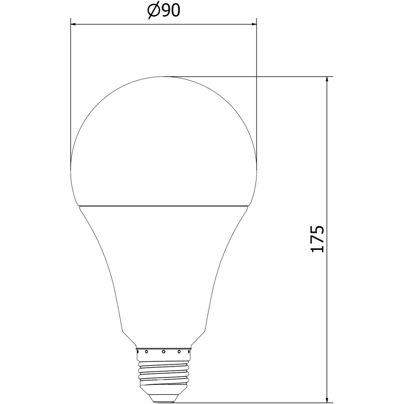 Mexen Nova 6x LED lemputė E27, A95, 25W, Šilta - 3000K, 2625 lm - L100-E27-2530-01x06