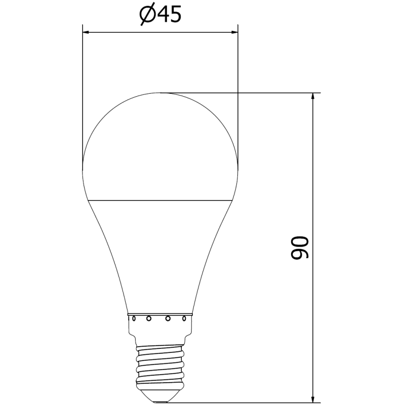 Mexen Nova 3x LED lemputė E14, G45, 8W, Neutralus - 4000K, 840 lm - L101-E14-0840-01x03
