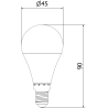 Mexen Nova 3x LED lemputė E14, G45, 9W, Šilta - 3000K, 945 lm - L101-E14-0930-01x03